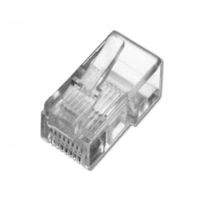 A-MO 8/8 SF  Conector modular Cat 3 RJ45 Macho UTP No Apantallado para cable plano