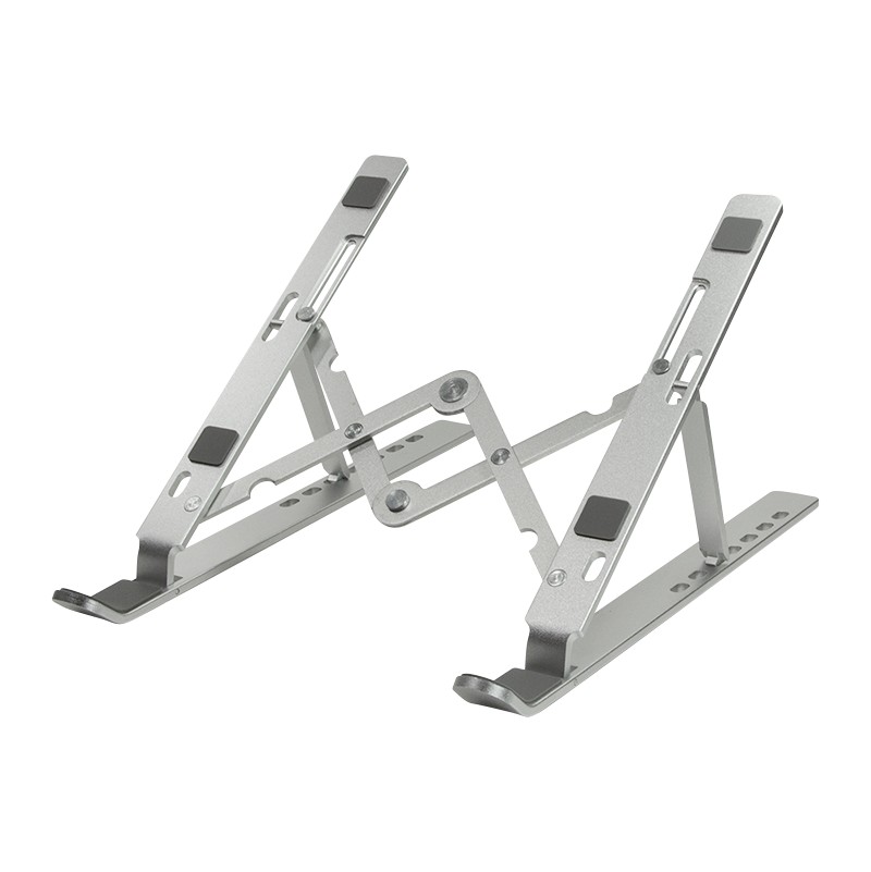 AA0134  Soporte Plegable para port&aacute;tiles y tabletas de 10 a 16 Pulgadas, Color Plateado