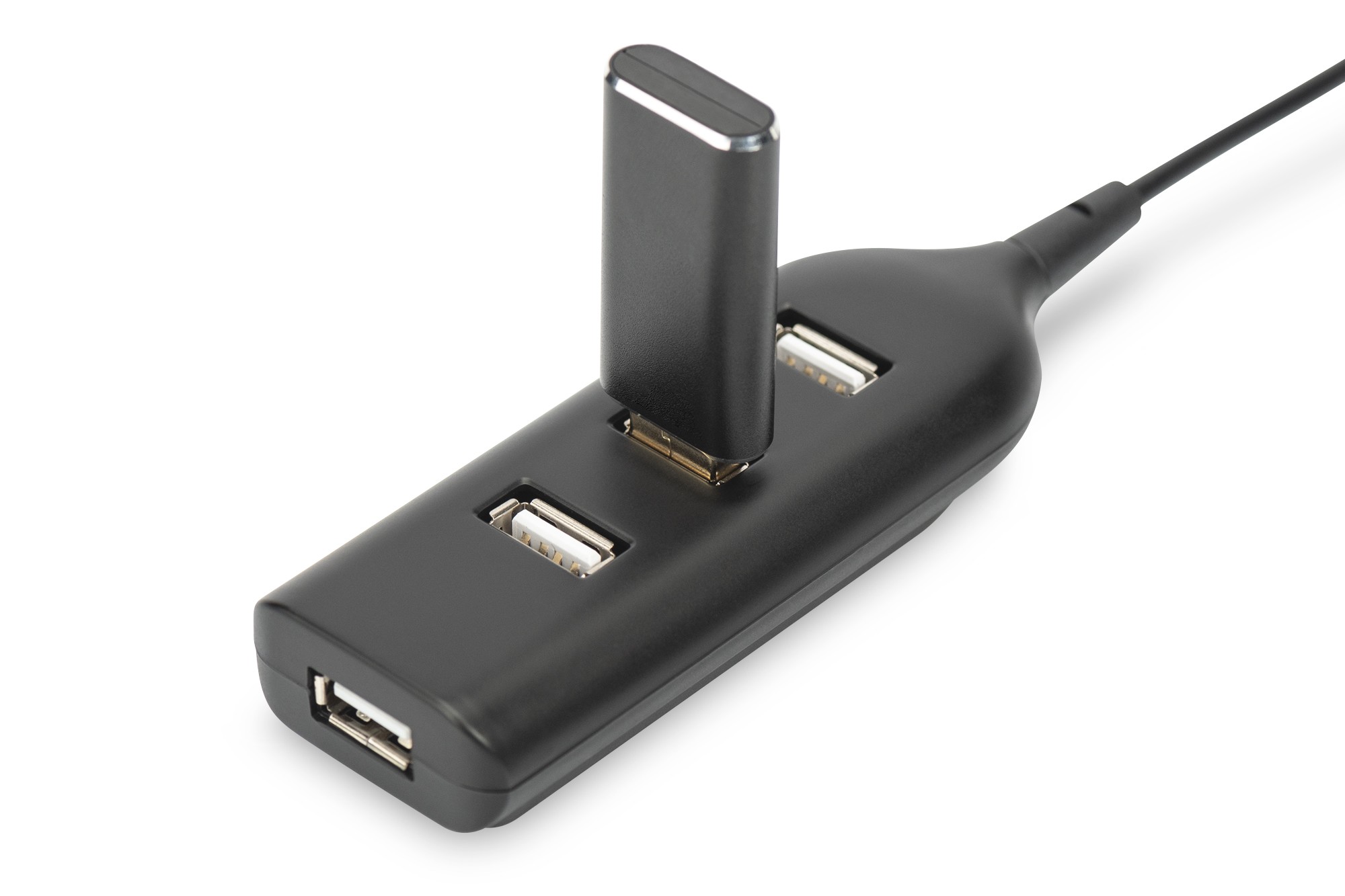 AB-50001-1  Hub USB 2.0, 4 puertos, alimentado por bus 4 X USB A/F AT Cable Conectado