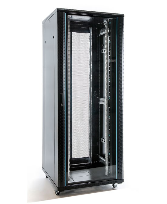 ABI4288ACCES  ARMARIO 19" CON ACCESORIOS 42U 800X800 PTA.CRISTAL Biacom
