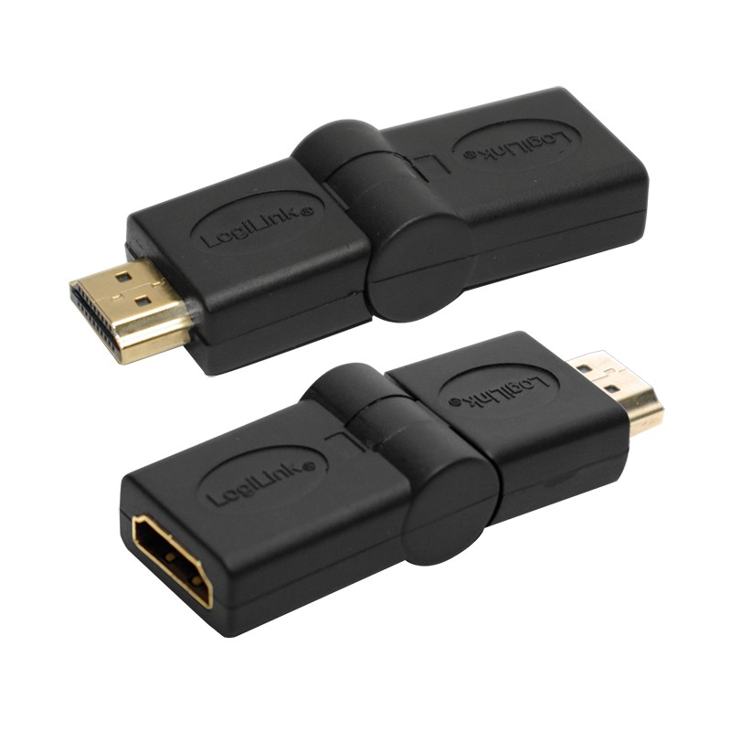 AH0011  Adaptador HDMI-A Macho - HDMI-A Hembra articulado 180º