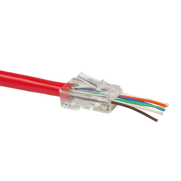AK-219602  Conector RJ45 Cat 6 UTP pass through DIGITUS    (PRECIO 1 UNIDAD)   (EMBALAJE  1/100/5000)