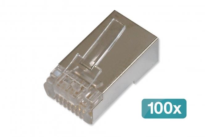 AK-219603-100  Conector RJ45 Cat 6 STP Pass through  DIGITUS   (PRECIO 100 UNIDADES)