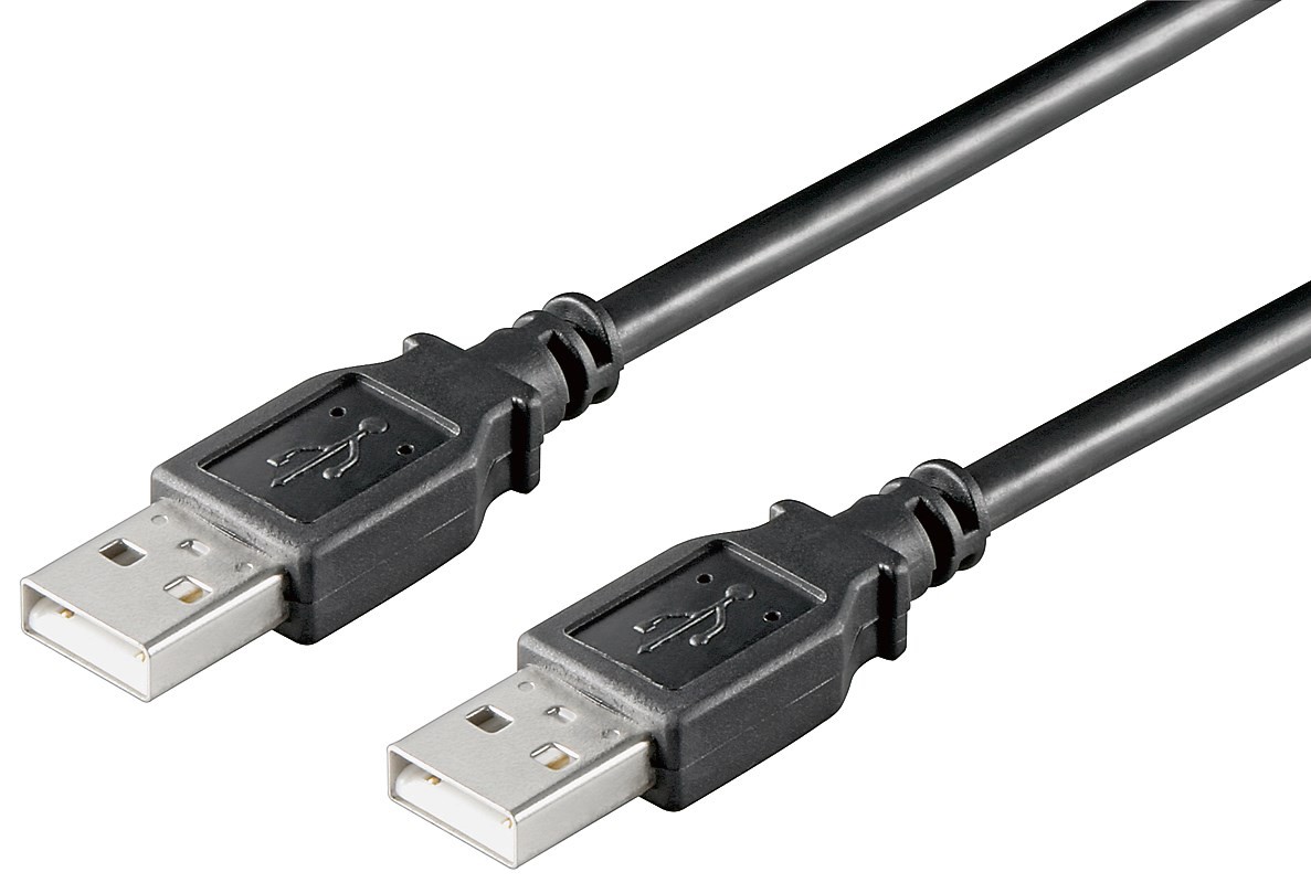 AK-300101-050-S  Cable USB 2.0 (AM/AM) 5 m Negro Doble Malla