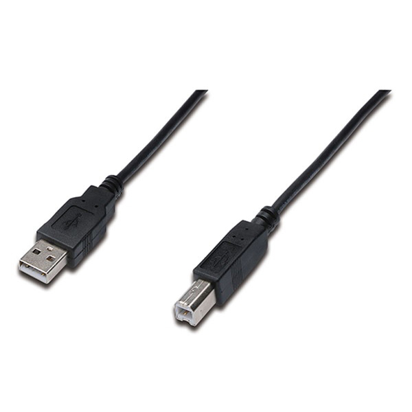 AK-300102-030-S  Cable USB 2.0 (AM/BM)  3.00m Negro