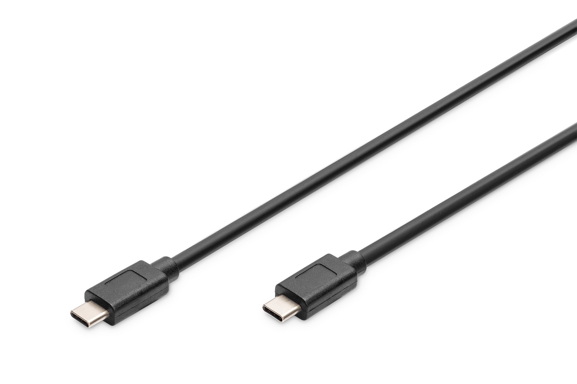 AK-300139-010-S  Cable de  1,00m USB 3.1 Gen2 10 Gbit/s PD100W USB-C Macho a USB-C Macho Negro Video Datos y Carga