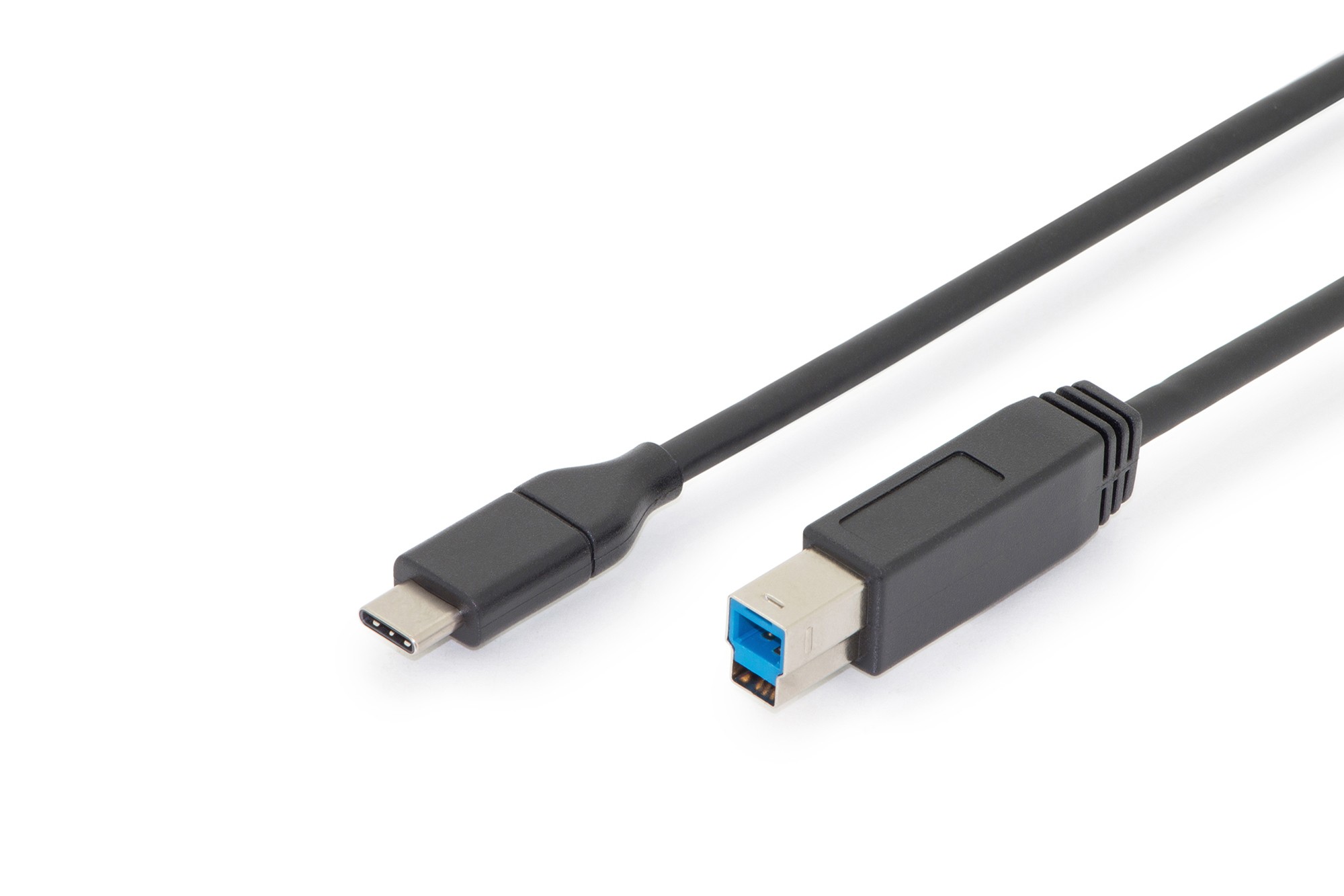 AK-300149-010-S  USB Type-C connection cable, type C to B M/M, 1.0m, Gen2, 3A, 10GB, 3.1 Version, CE, bl