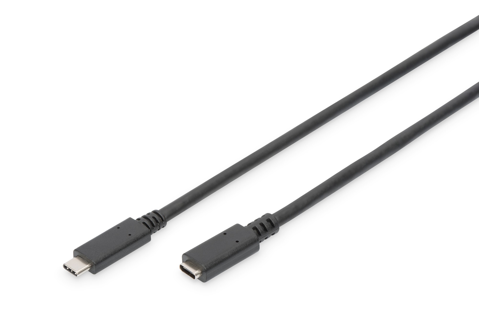 AK-300210-015-S  Cable de  1,50m USB 2.0 480 MB USB-C Macho-Hembra 60W Negro