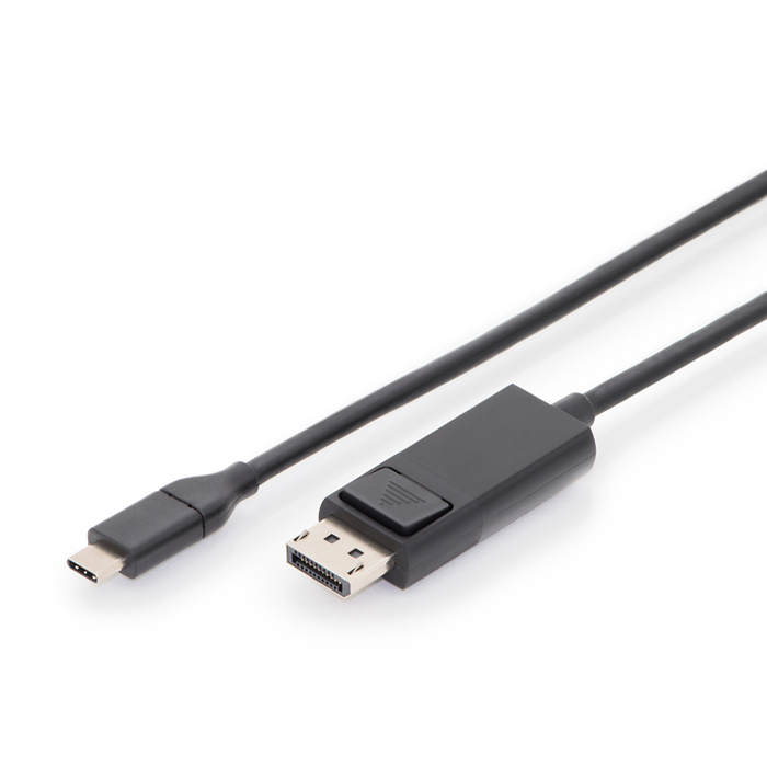 AK-300333-020-S  Cable USB C Macho a DISPLAYPORT Macho 4K/60 Hz, 1,80 m, Negro Digitus