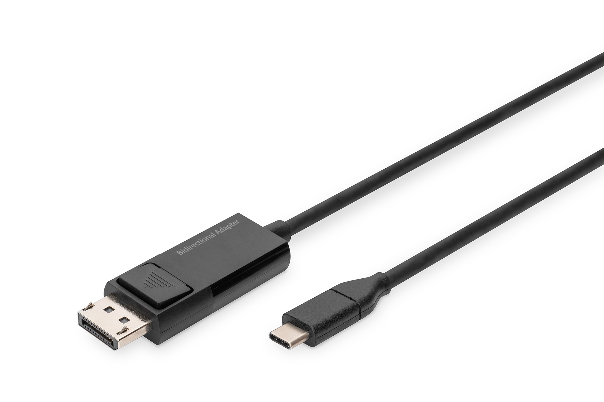 AK-300334-020-S  Cable USB C Macho a DISPLAYPORT Macho  Bidireccional  8K/30 Hz, 2 m, negro Digitus