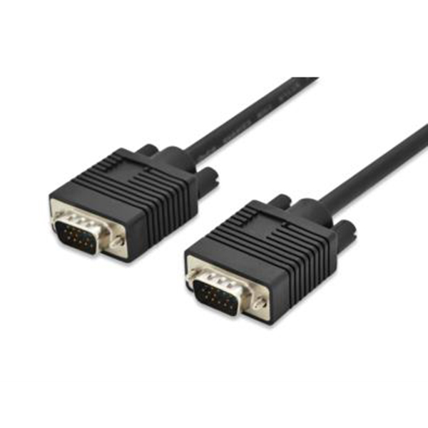 AK-310103-030-S  Cable VGA Macho-Macho  3 metros 3C+7 Negro con  ferritas