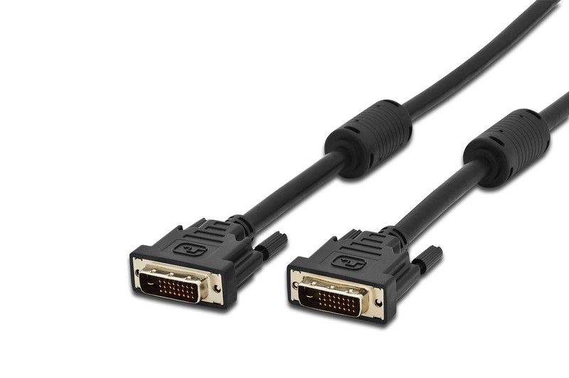 AK-320108-010-S  Cable  1,00m DVI - D (24+1) Macho-Macho Dual Link **