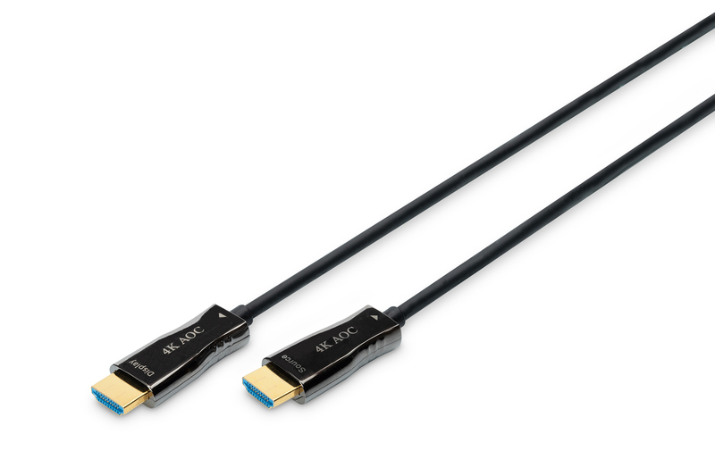 AK-330125-200-S  Cable HDMI A-A 20 metros Optico activo 4K 60Hz  18Gbps Digitus Cable AOC