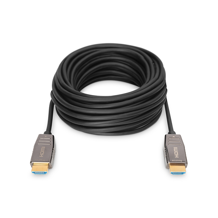 AK-330126-600-S  Cable HDMI A-A 60 metros Optico activo 8K 60Hz  48Gbps Digitus Cable AOC