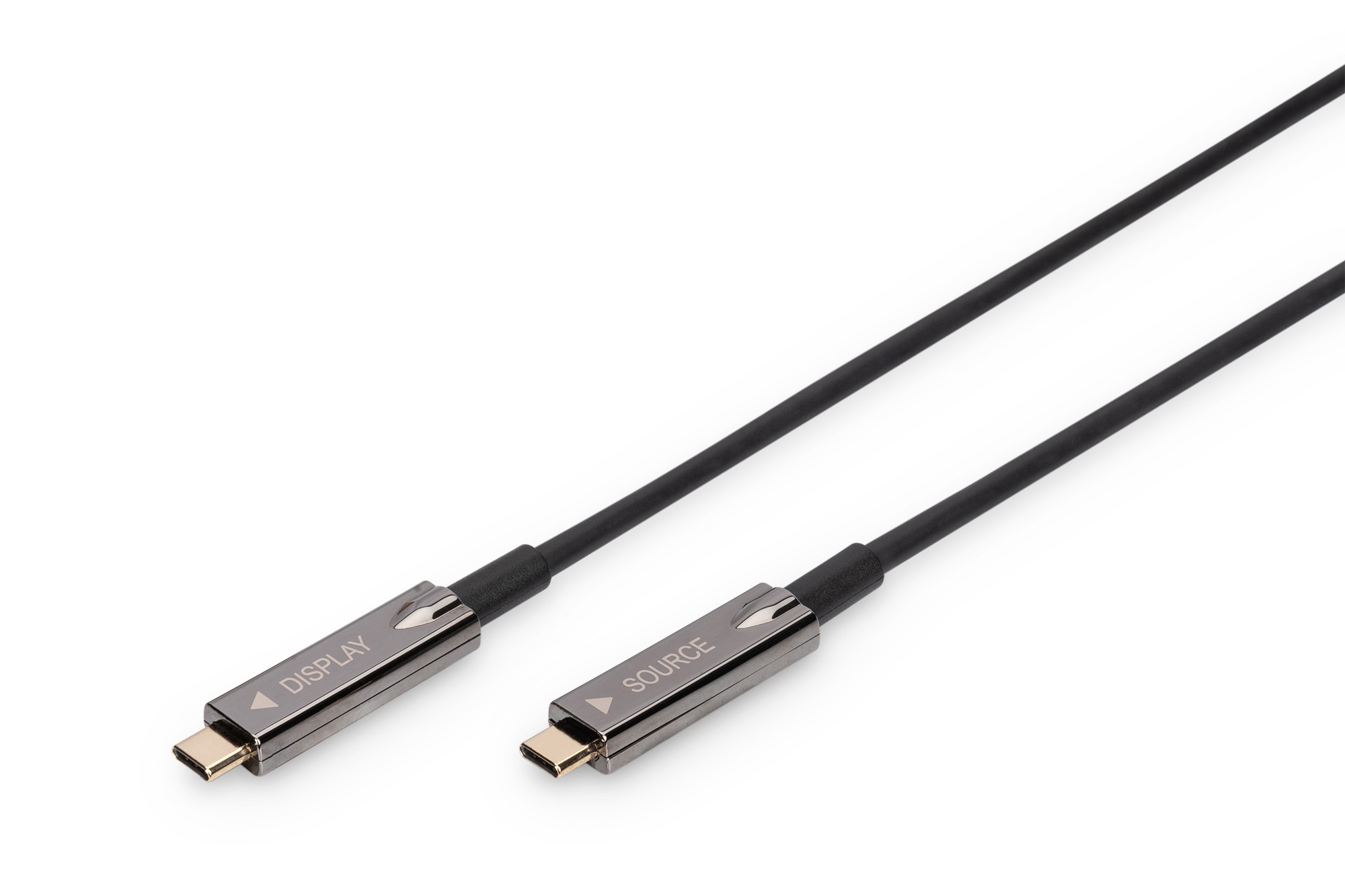 AK-330160-100-S  Cable de fibra óptica híbrido USB Type-C - USB Type-C AOC 4K con 60 Hz USB 3.1 SPEC 10 m