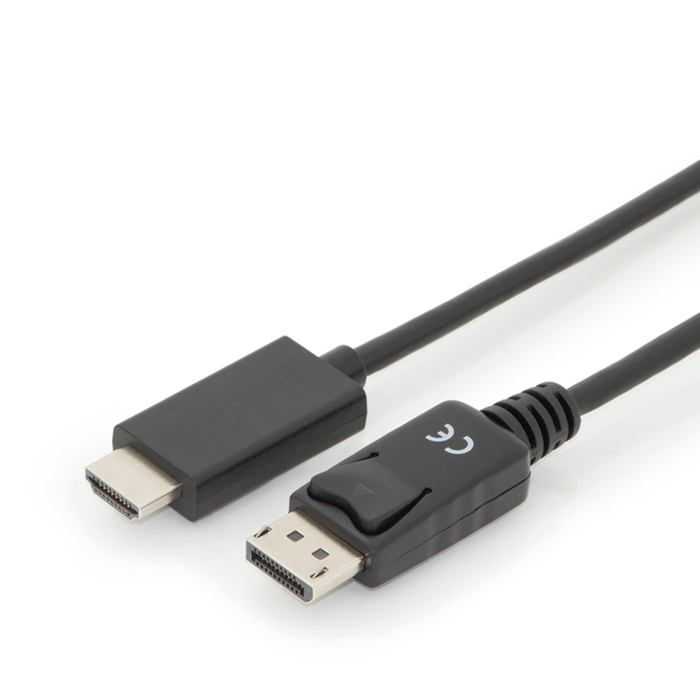 AK-340303-030-S  Cable  3m Negro DisplayPort 1.2 Macho a HDMI 2.0 Macho Digitus