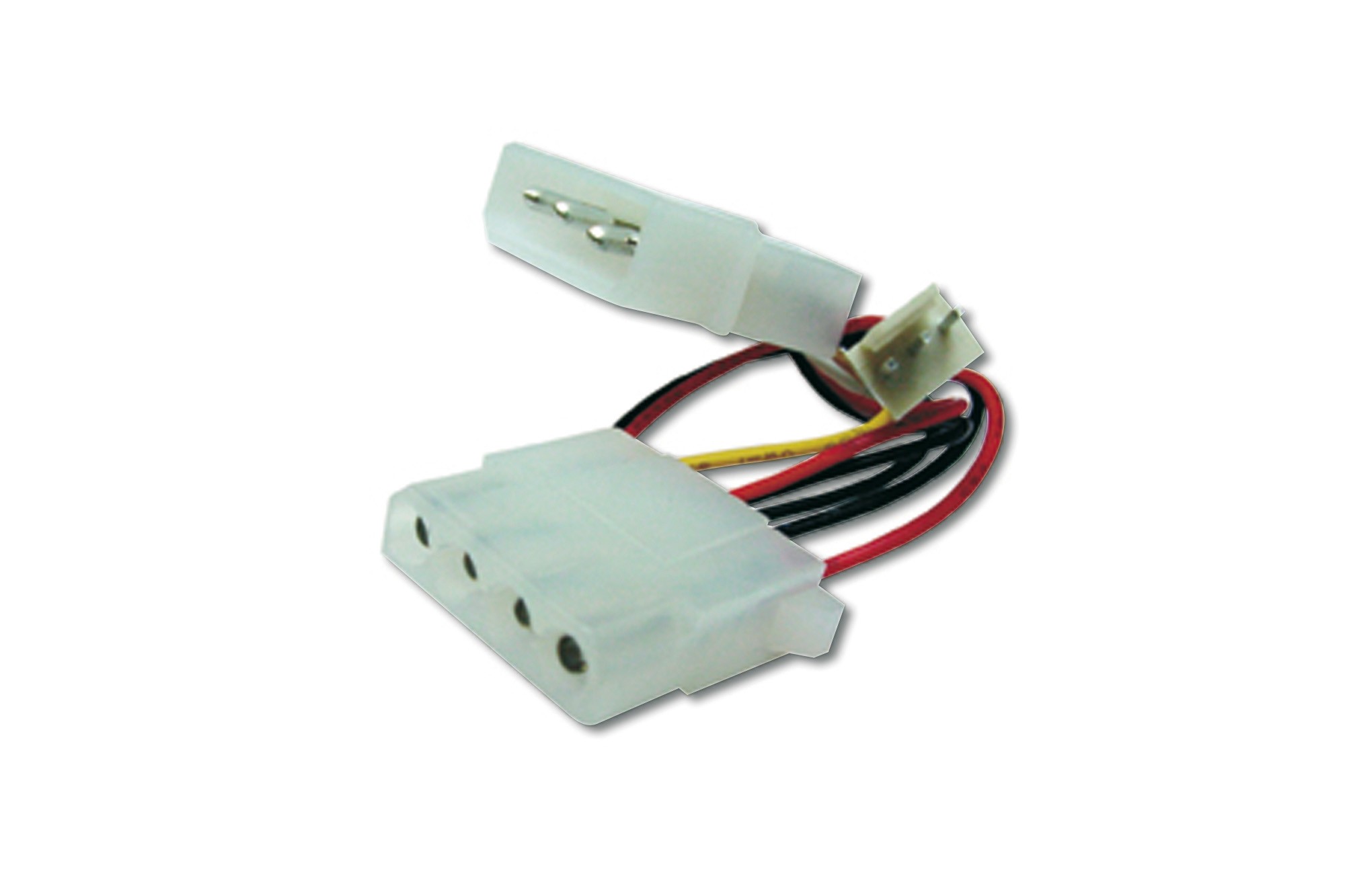 AK-430302-002-M  Cable de alimentación interno 0,30 m, IDE - IDE + conector de ventilador de 3 patillas