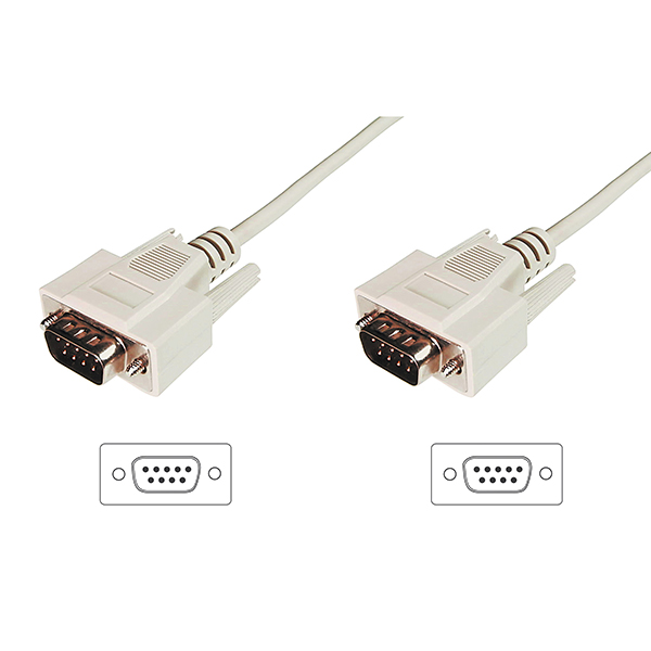 AK-610107-020-E  Cable DB9 Macho - Macho (PIN a PIN) 2 m