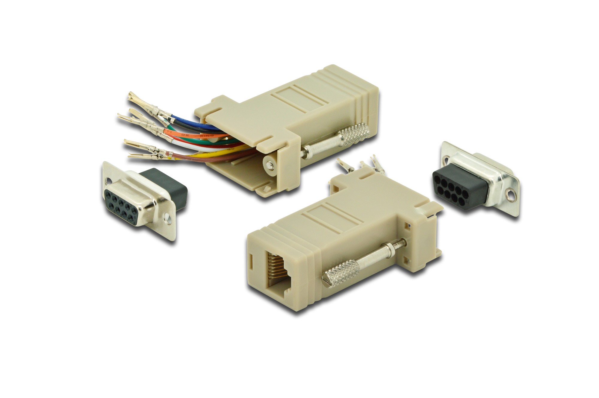 AK-610516-000-I  Adaptador  DB9H-RJ45