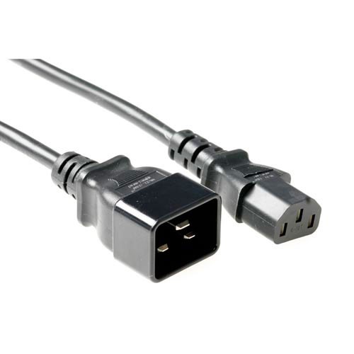 AK5026  Cable Extension C13 a C20 2,00 m Negro **