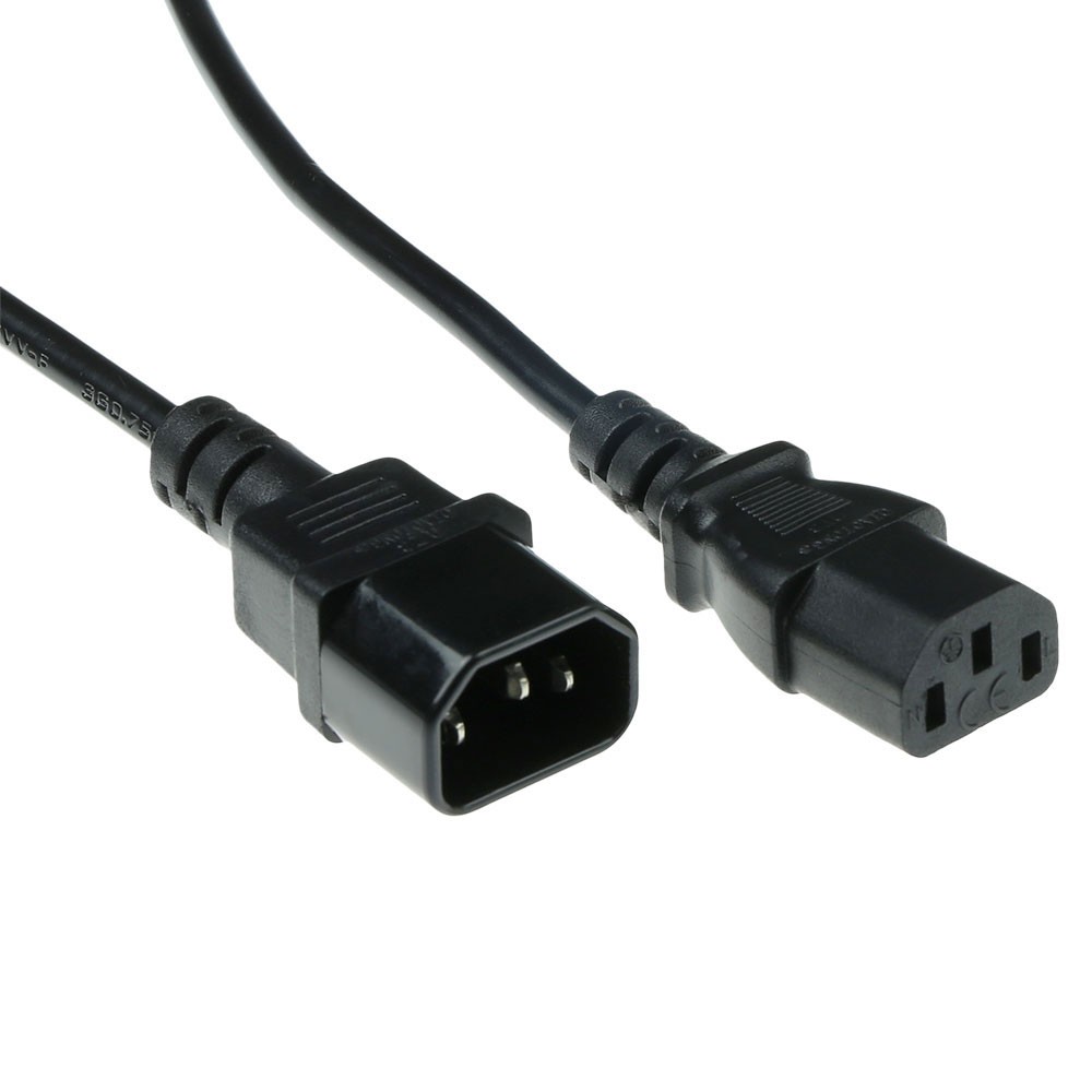 AK5032  Cable Extension C13 a C14  5 m Negro Seccion  3G1,0mm²