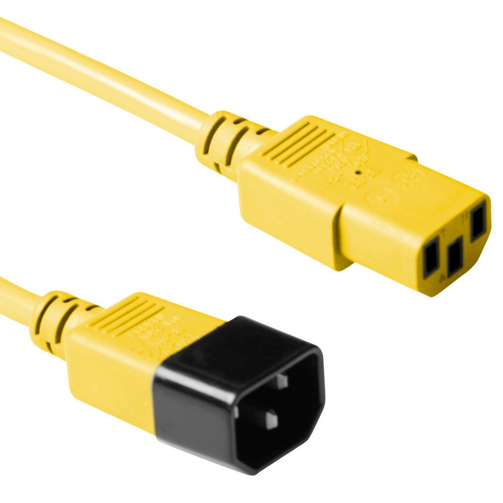 AK5116  Cable Extension C13 a C14  0.6 m Amarillo ACT
