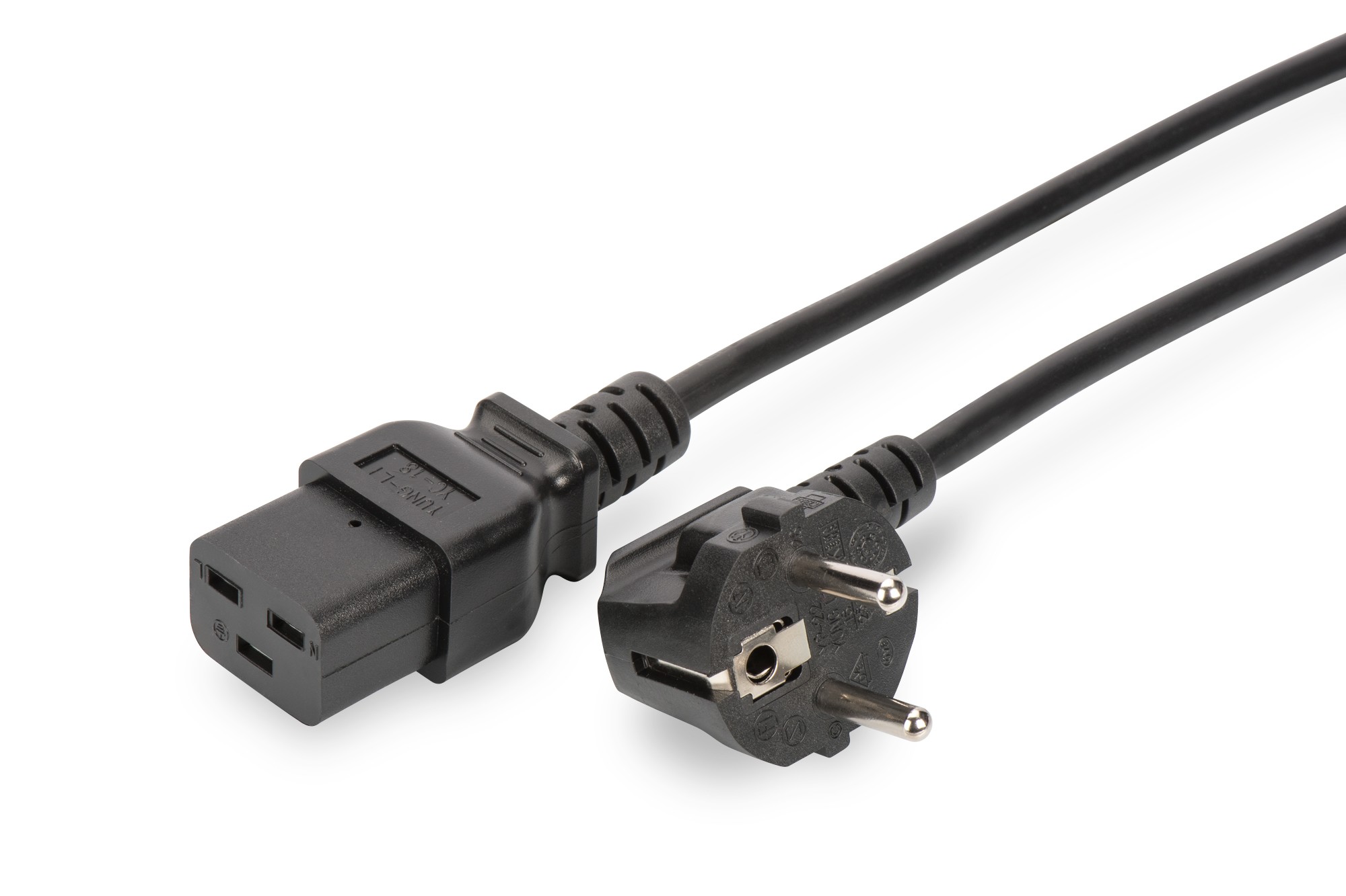 Cable Alimentación Adapt. Schuko CEE7/4 H a IEC C20 M 20 cms - Ticaplus