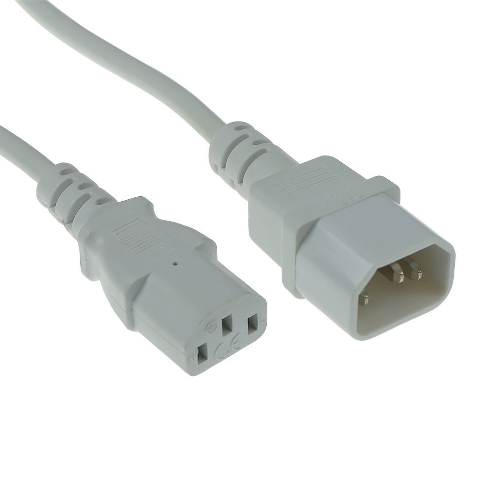 AK5244  Cable Extension C13 a C14  1,2 m Blanco