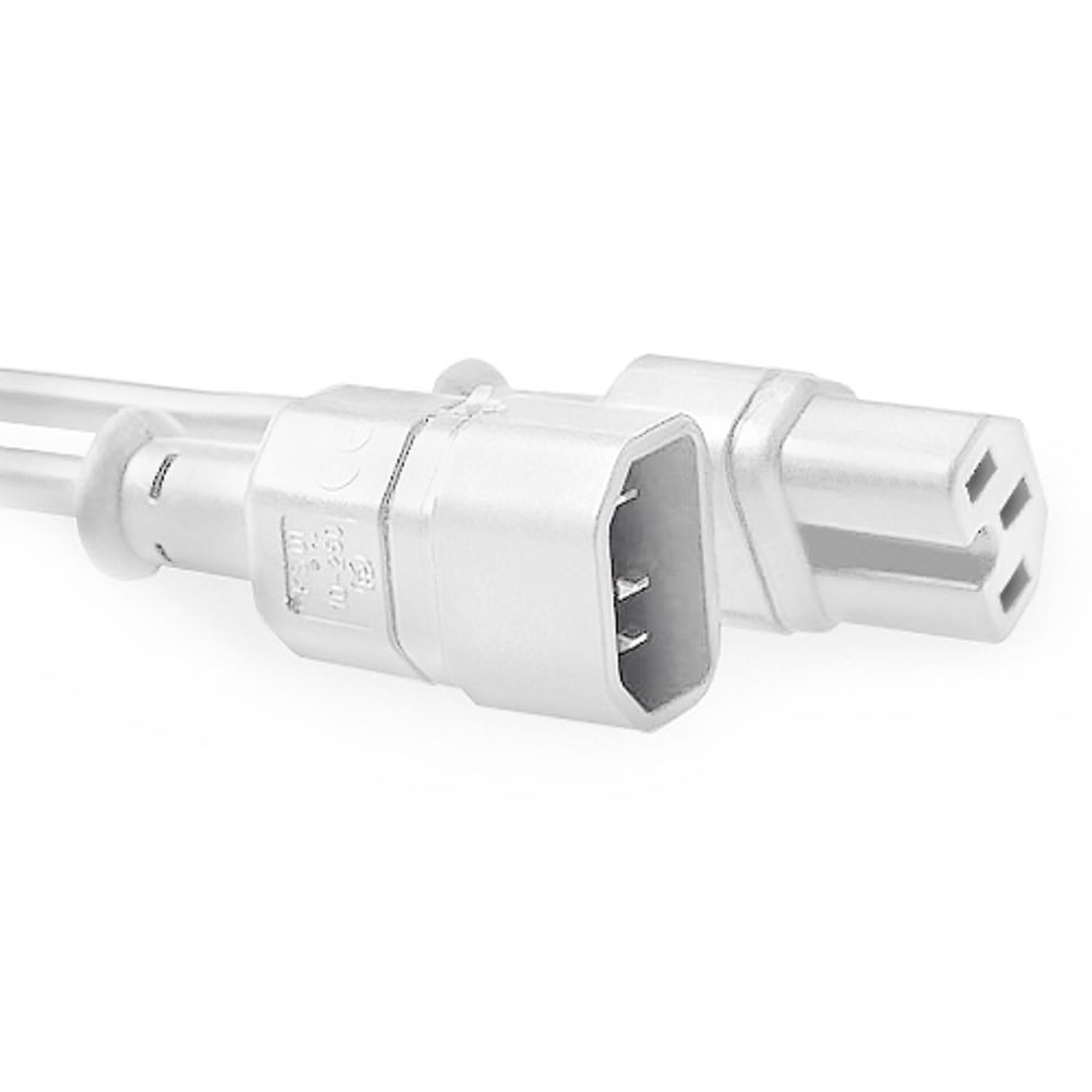 AK5437  Cable Extension C14 a C15   2,00 m Blanco ACT