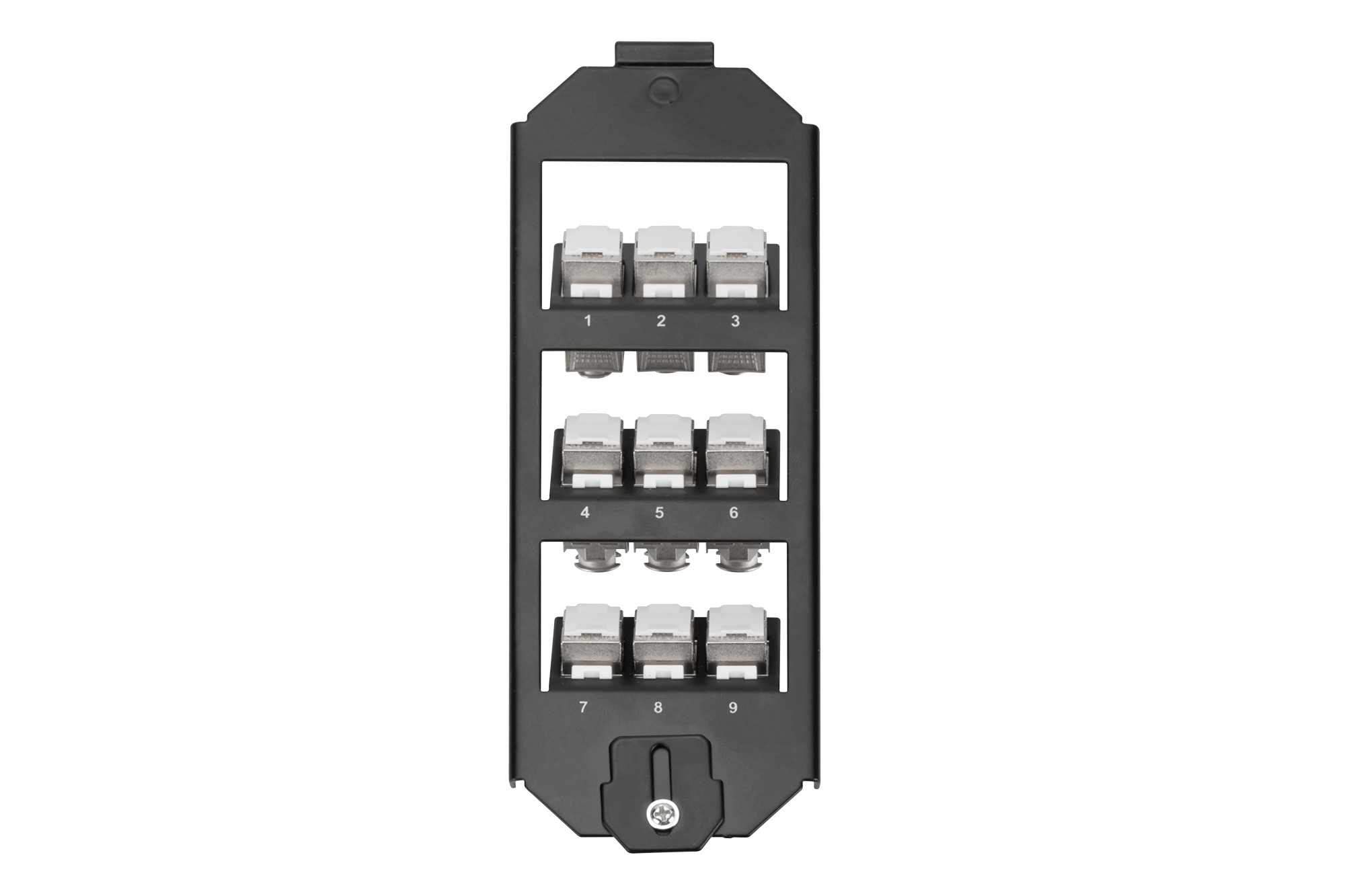 AN-25179  Modulo para cajas de suelo para 3x3  9 Modulos Keystone DIGITUS