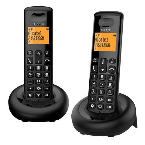 ATL1426724  Alcatel E160 Duo EWE Negro Teléfono clásico con pantalla de 2 líneas
