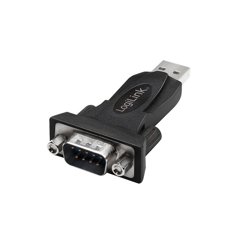 AU0002F  Conversor USB-A 2.0 a 1 puerto Serie DB9 (RS-232) Logilink