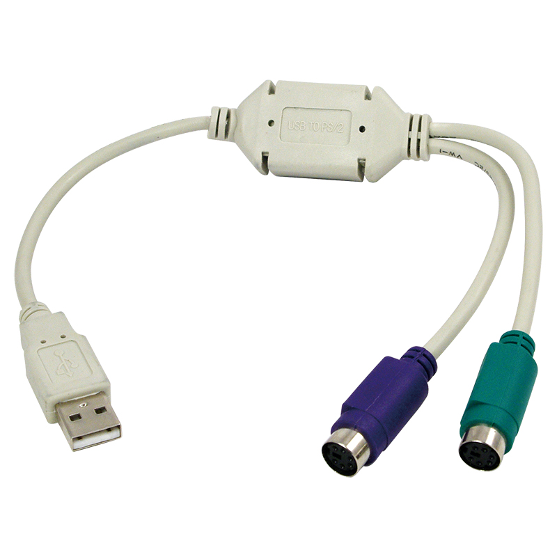 AU0004A  Convertidor PS/2 (USB M a 2 PS/2 H)