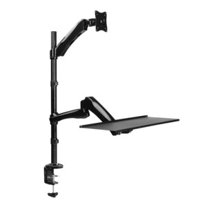 BP0030  Soporte de escritorio para monitor de estación de trabajo de pie o sentado, 13?27"