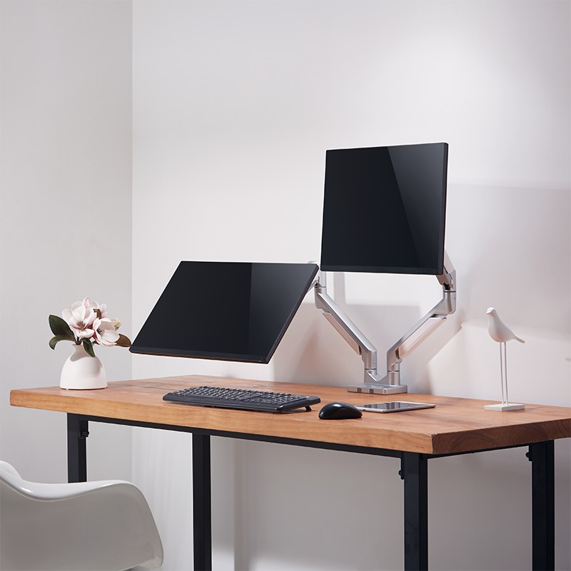 Base de soporte para Monitor Lcd, mesa plegable para ordenador, montaje de  escritorio alto, ajustable, pantalla individual resistente, pulgadas