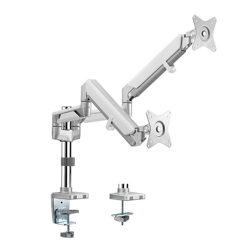 BP0089  Soporte para 2 monitores, 17"-32", aluminio, gas, hasta 9 kg por brazo Logilink