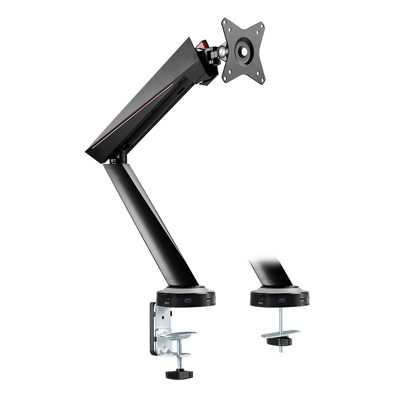 BP0091  Soporte monitor, 17"-32", Gaming, aluminum, w/hub & lighting Logilink **Ultimas Unidades**