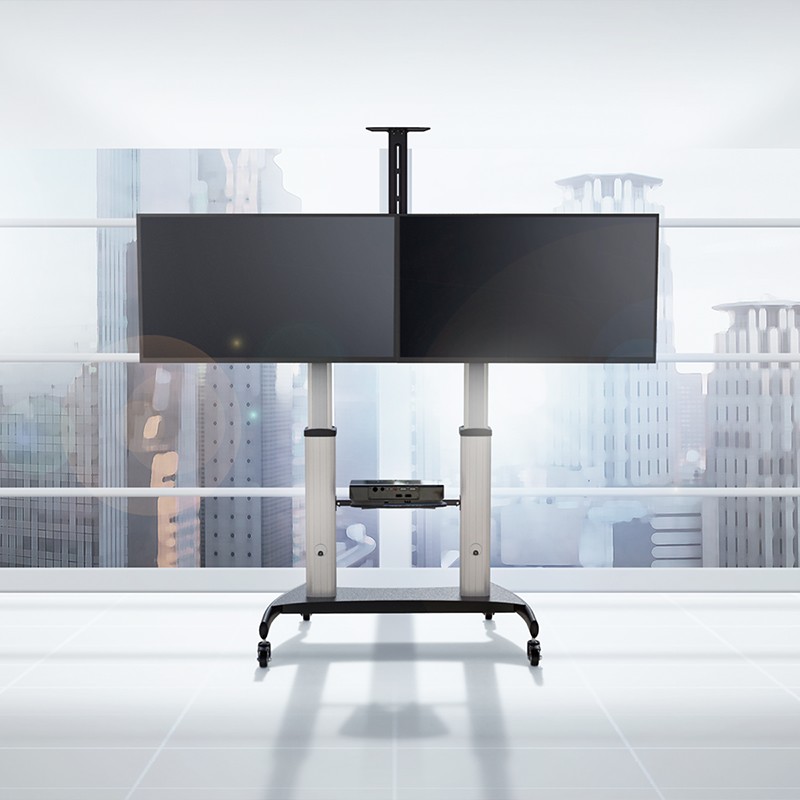 BP0150  Display cart, Dual Monitor, 37" - 60"