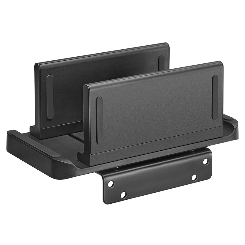 BP0210  Soporte multifuncional, de 0,5 a 7 cm de ancho, hasta 3 kg, para mini PCs y CPUs peque&ntilde;as, color negro.