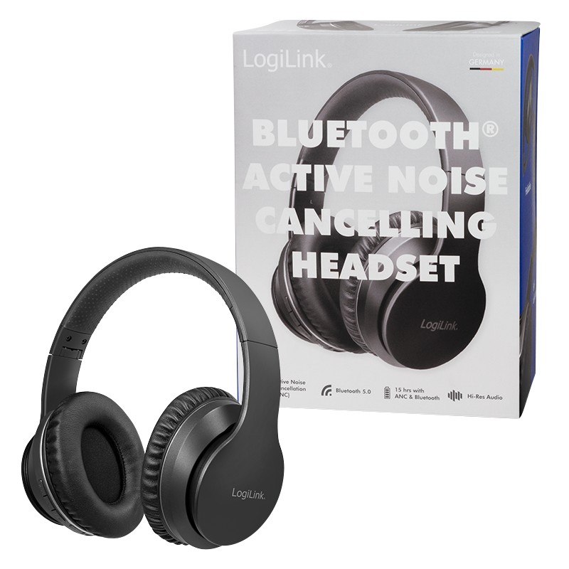 BT0053  Auricular Bluetooth V5.0 con ANC, negro Logilink