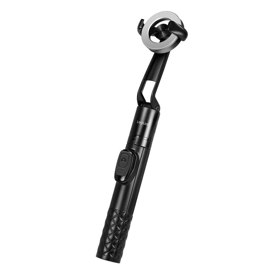 BT0069  Palo selfie magnético extensible, BT 5.0, compatible con MagSafe, 86 cm, negro