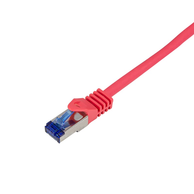 C6A064S  Latiguillo CAT 6A, S/FTP,  3.00 m, Rojo, LSZH Ultraflex Logilink