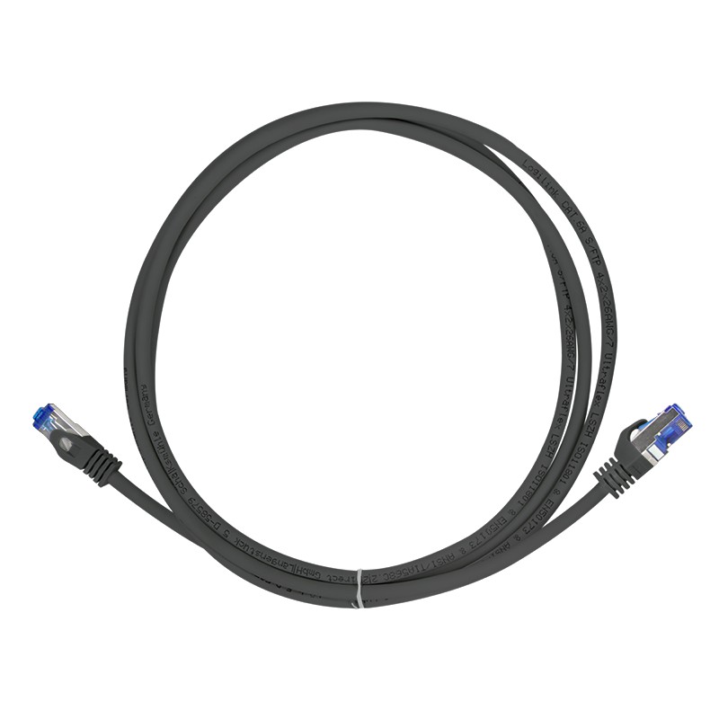 C6A073S  Latiguillo CAT 6A, S/FTP,  5.00 m, Negro, LSZH Ultraflex Logilink