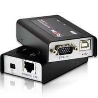 CE100  Extensor KVM Cat 5 VGA USB formato compacto (1280 x 1024 a 100m)  ATEN CE100