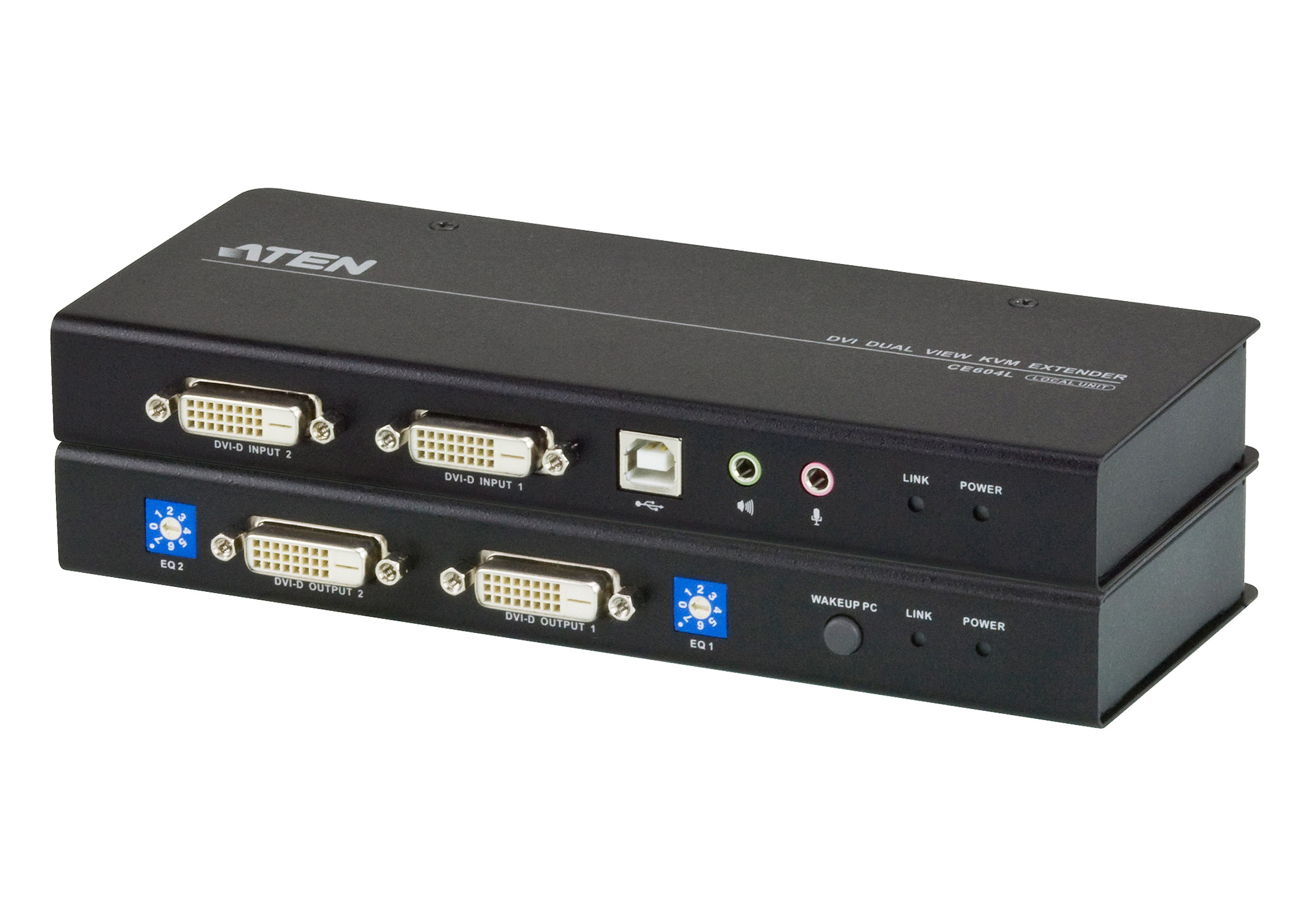 CE604  Extensor KVM Cat 5 DVI dual display USB (1024 x 768 a 60m)