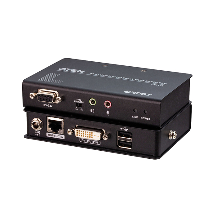 CE611  Extensor KVM HDBaseT? DVI USB formato compacto (1920 x 1200 a 100m)