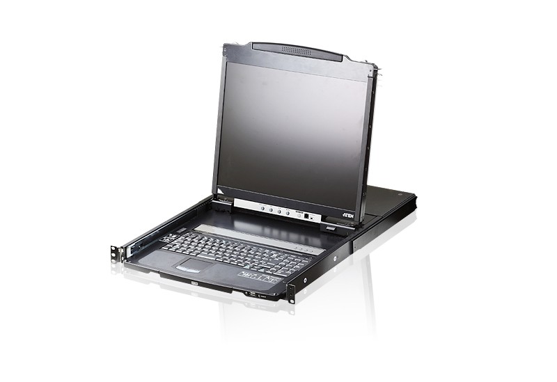 CL5800N  Dual Rail 19" LCD Console with USB Peripheral Support and External Console (USB - PS/2 VGA)