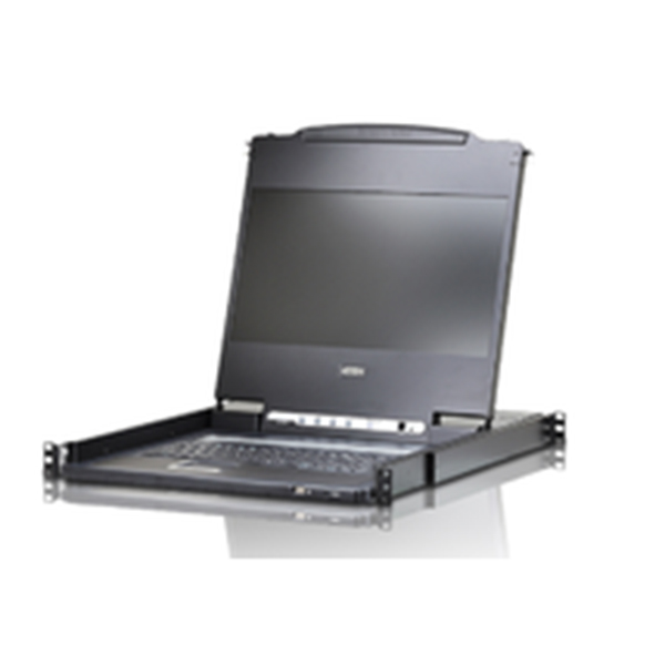 CL6700MW-ATA-SG  Consola LCD single rail (HDMI / DVI / VGA, USB) TECL CASTELLANO : Pantalla LCD de 17,3" con resolución Full HD de 1920 x 1080