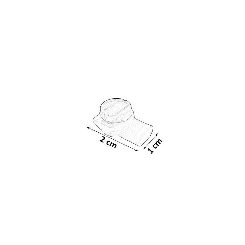CM007  Conector UR emplame rojo Bolsa de 100 unidades