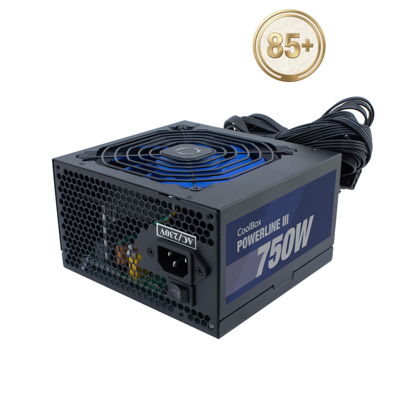 COO-FAPW3-750  COOLBOX FUENTE DE ALIMENTACION ATX POWERLINE III 750W 85%EFI